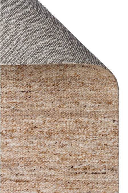 Vog Rug ELSIRA Beige Hand-Woven %100 New Zealand Wool Natural Textured Modern Scandinavian Living Room Rug
