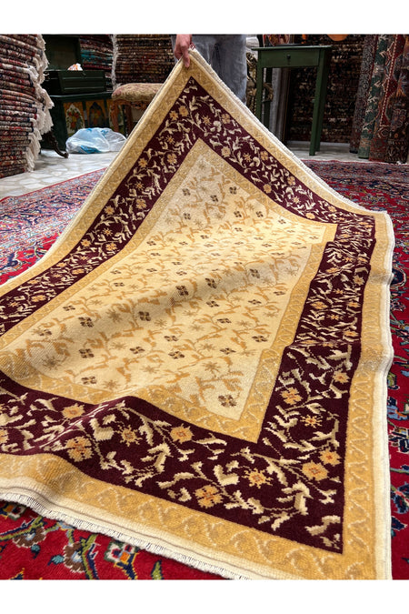 RD RAMAZAN DAG Hand Rug Art Hand-Woven Usak Rug Size 180x120 - MALLTURK