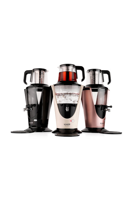 Schafer Tee Haus New Generation Electric Glass Samovar - Black - MALLTURK