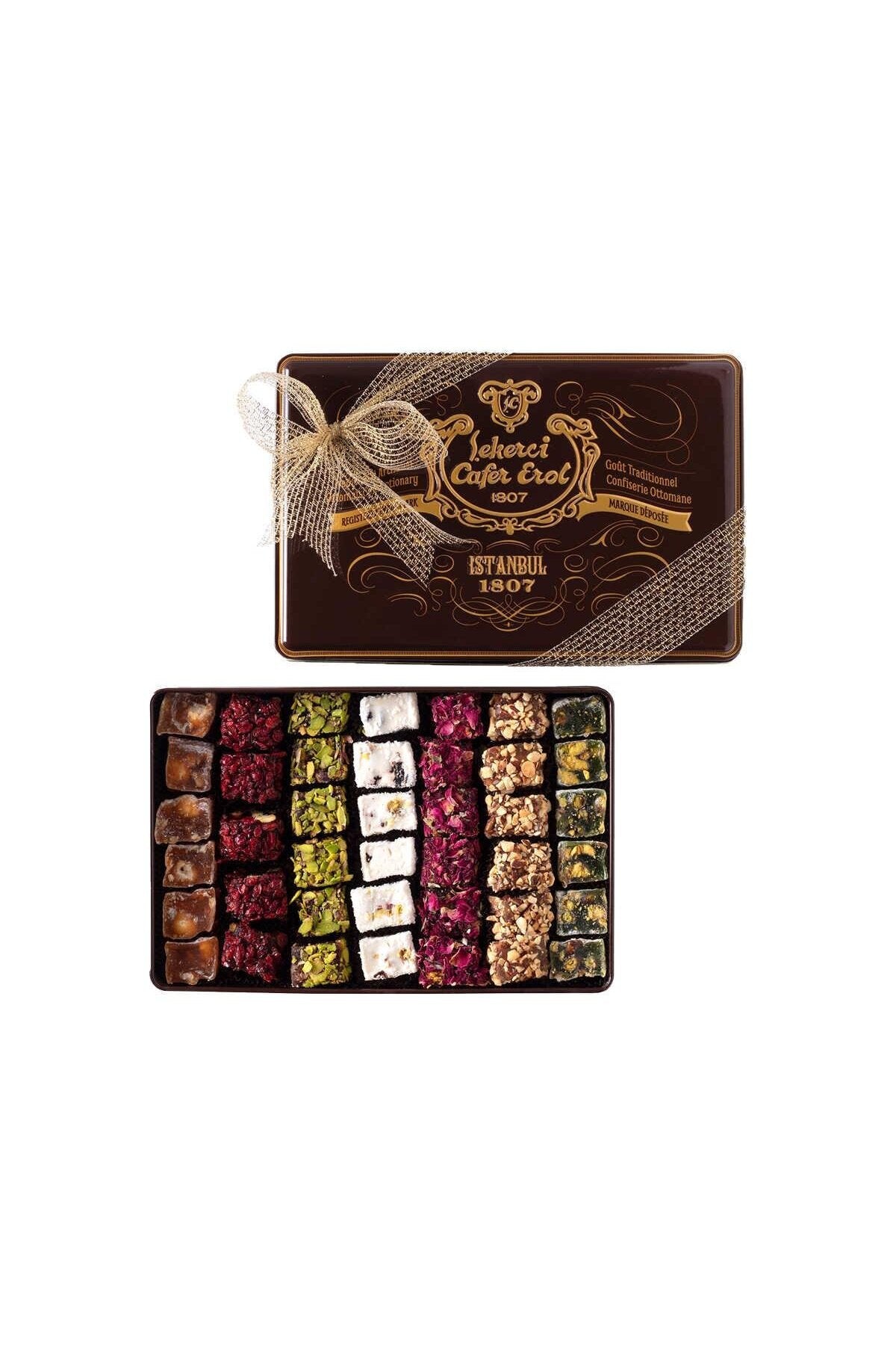 Sekerci cafer erol spesiyal Assorted Turkish Delight retro teneke kutu - MALLTURK