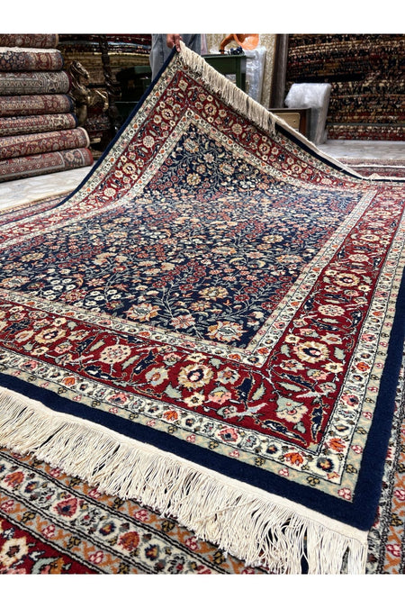 RD RAMAZAN DAG Hand Rug Art Hand-Woven Hereke Rug 100.Anniversary Series Signed Seven Mountains Flower 210x152 - MALLTURK