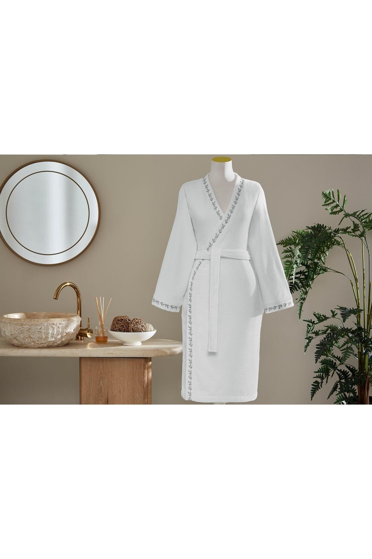 Ozdilek Foglia Kimono Women Bathrobe - MALLTURK