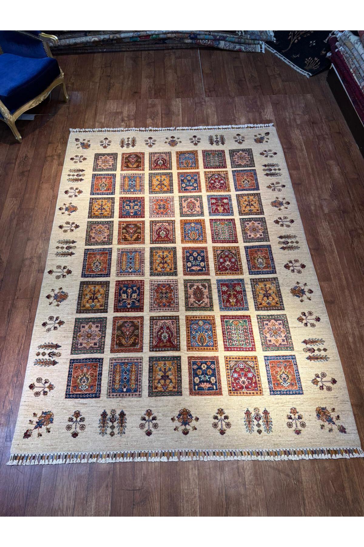 Wool Hand-Woven Afghan Rug