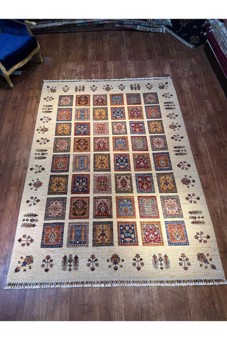 Wool Hand-Woven Afghan Rug