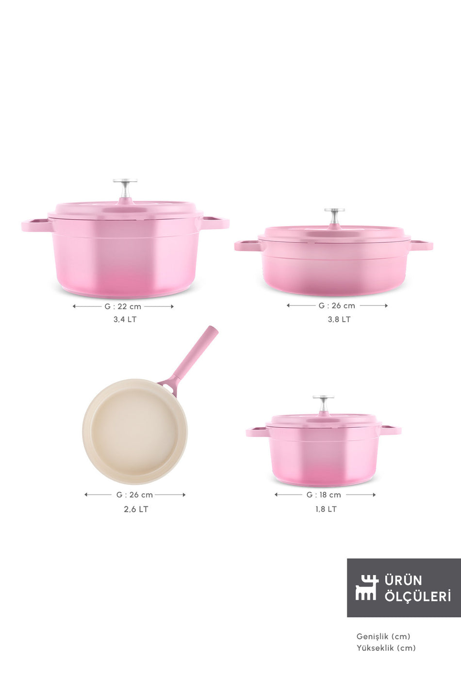 Karaca Swiss Crystal Neocast 7 Piece Cast Cookware Set 2 Adet Firin Eldiveni - MALLTURK