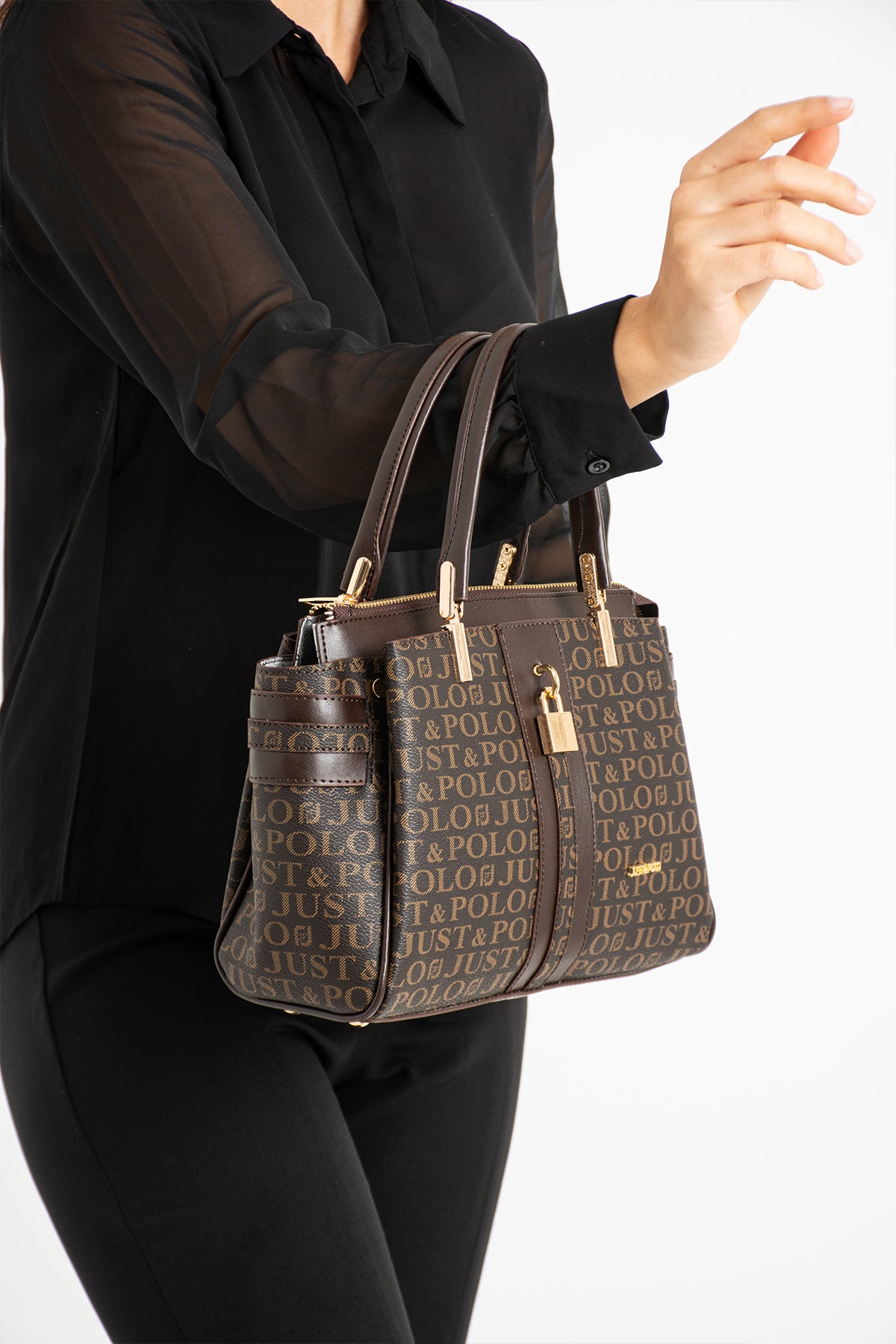 Just Polo Women's Handbag New Season Brown Bag - MALLTURK