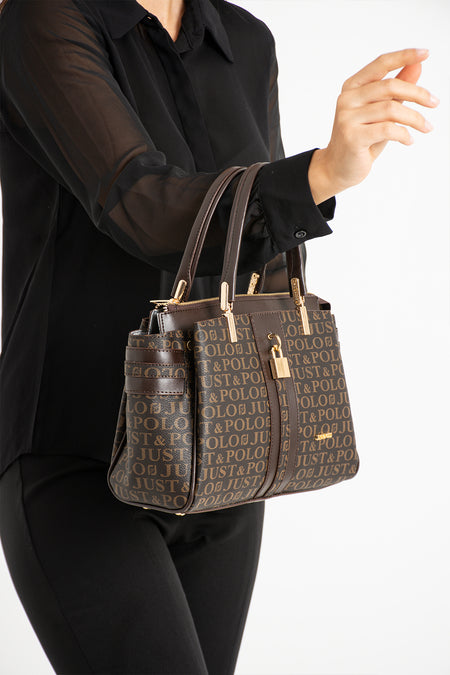 Just Polo Women's Handbag New Season Brown Bag - MALLTURK