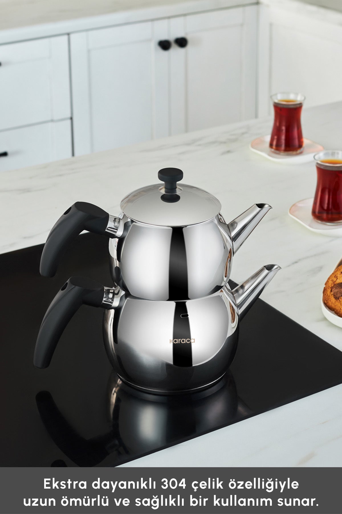Karaca Alim induction Base Midi Size Teapot - MALLTURK