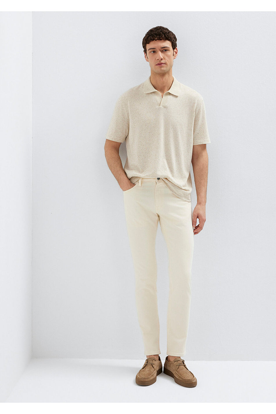 Mavi M00351A3275 Marcus Edition Jean Pants Men's Denim Trousers Beige - MALLTURK
