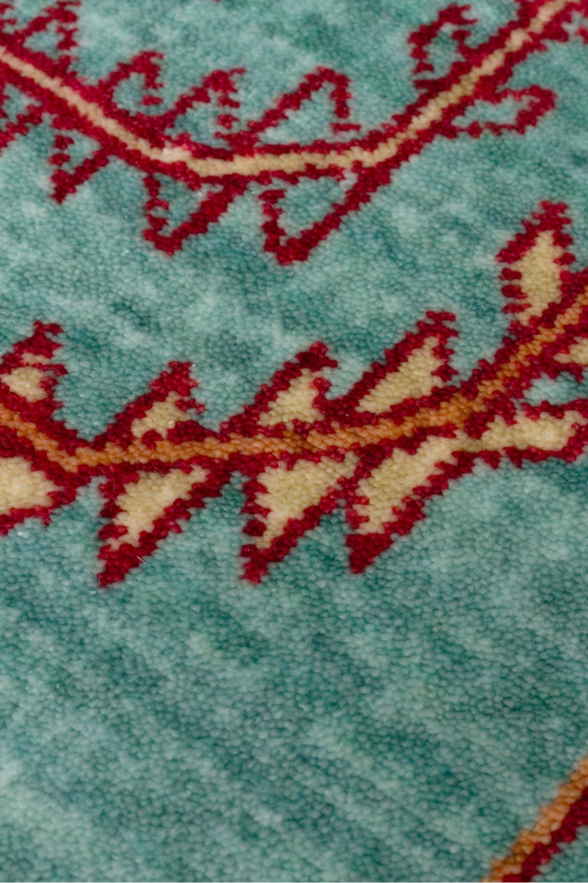 Nesem Hali Boutique EKOHali Zara ZR 22 Turquoise is a special loom rug shaped by the intensive handiwork of women from Usak. - MALLTURK