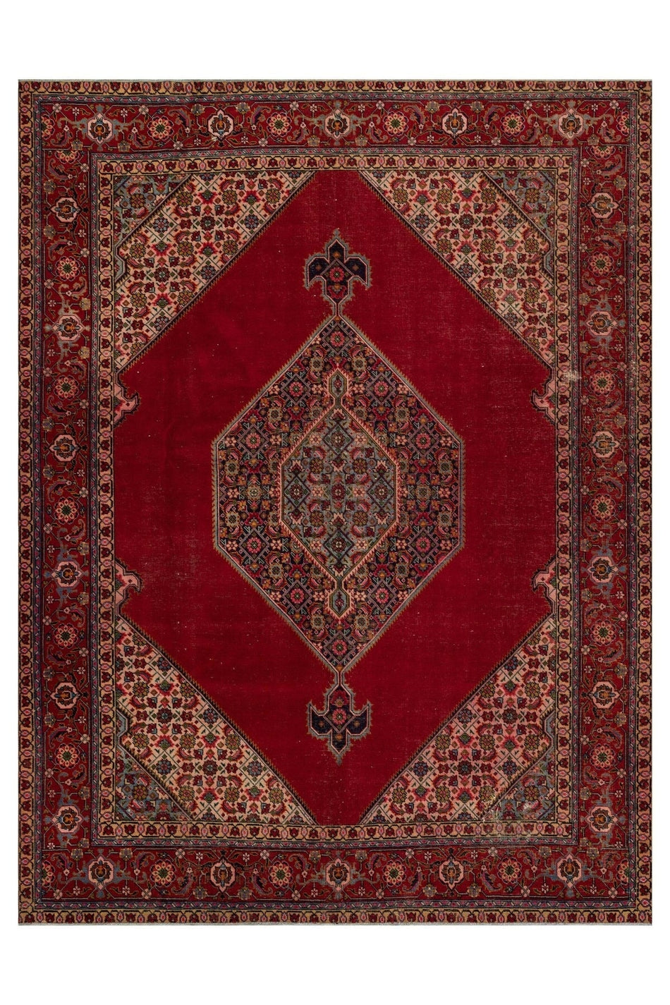 Sempati Rug Rustik Vintage Distressed Rug - 291x379 Cm 9998 - MALLTURK