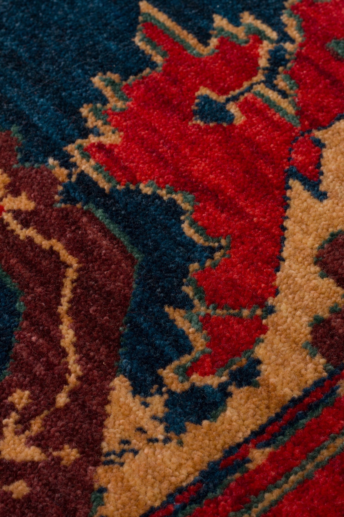 Kalesta Rug Rustik 05 Red Vintage Natural Wool with Special Looms Hand-Woven Techniques with Produced Living Room Rug - MALLTURK