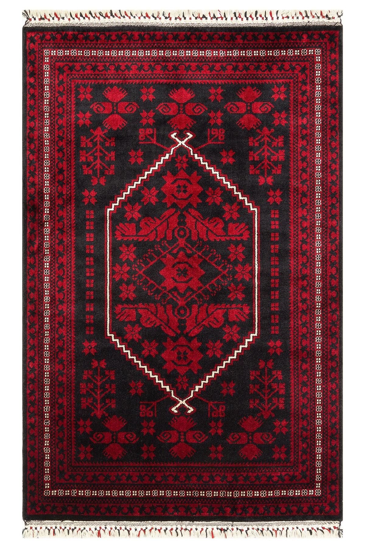 Eko Hali NOSTALGIA 956 Blue is a special loom carpet shaped by the intensive hand labor of women from Usak. - MALLTURK
