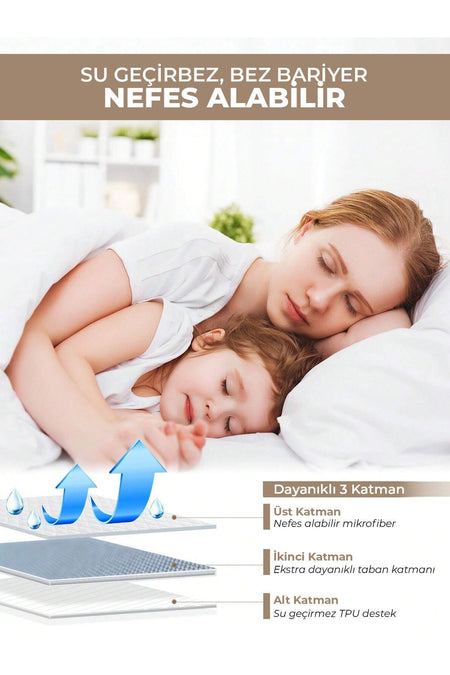 My Catherine Waterproof Cotton Quilted Baby & Kids Mattress Protector - MALLTURK
