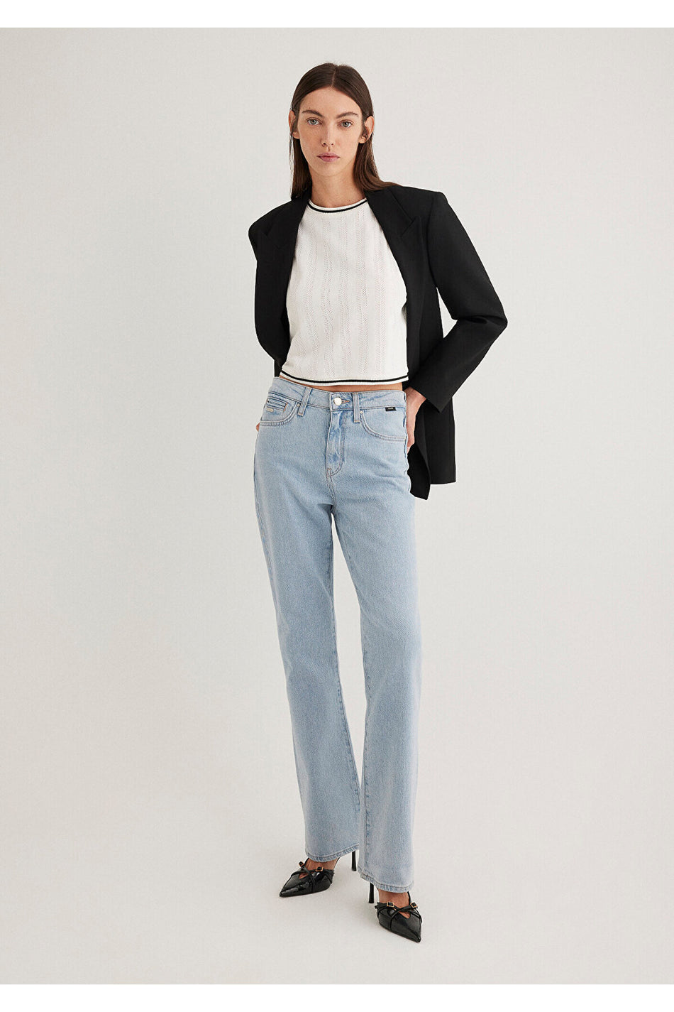 Mavi Bliss Mavi Premium Ice Blue Jeans 101437-89191 - MALLTURK