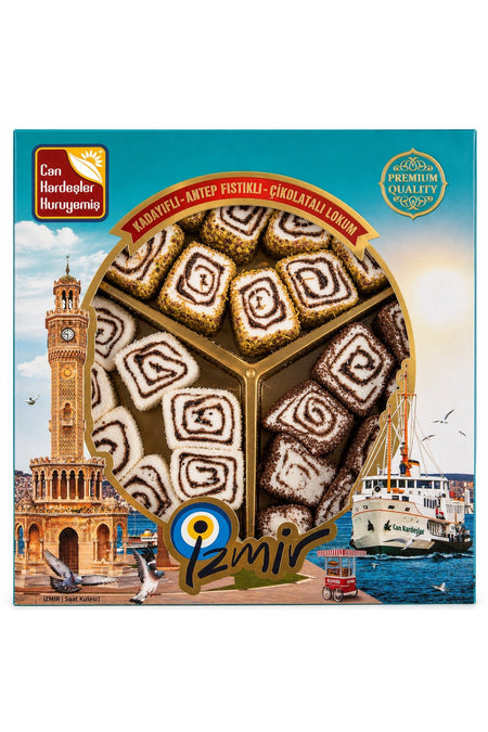 Can Kardesler Kuruyemis special Rolled Turkish Delight 450 g Pack - MALLTURK