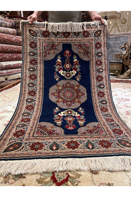 RD RAMAZAN DAG Hand Rug Art Hand-Woven Kayseri hacilar Weave Premium Quality Cotton Base Wool Weave Natural Dye Size 150x90 - MALLTURK