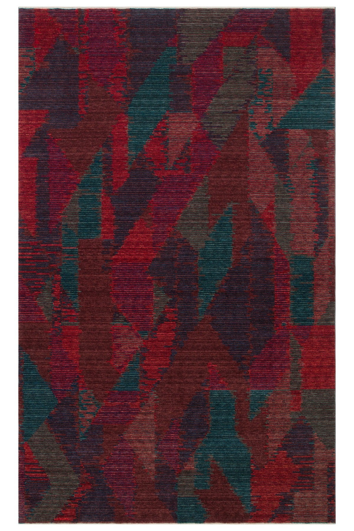 Eko Hali Otto Tt02 Berry Special Non-Shedding, Modern Black Loom Carpet Produced by Hand on Special Looms. - MALLTURK