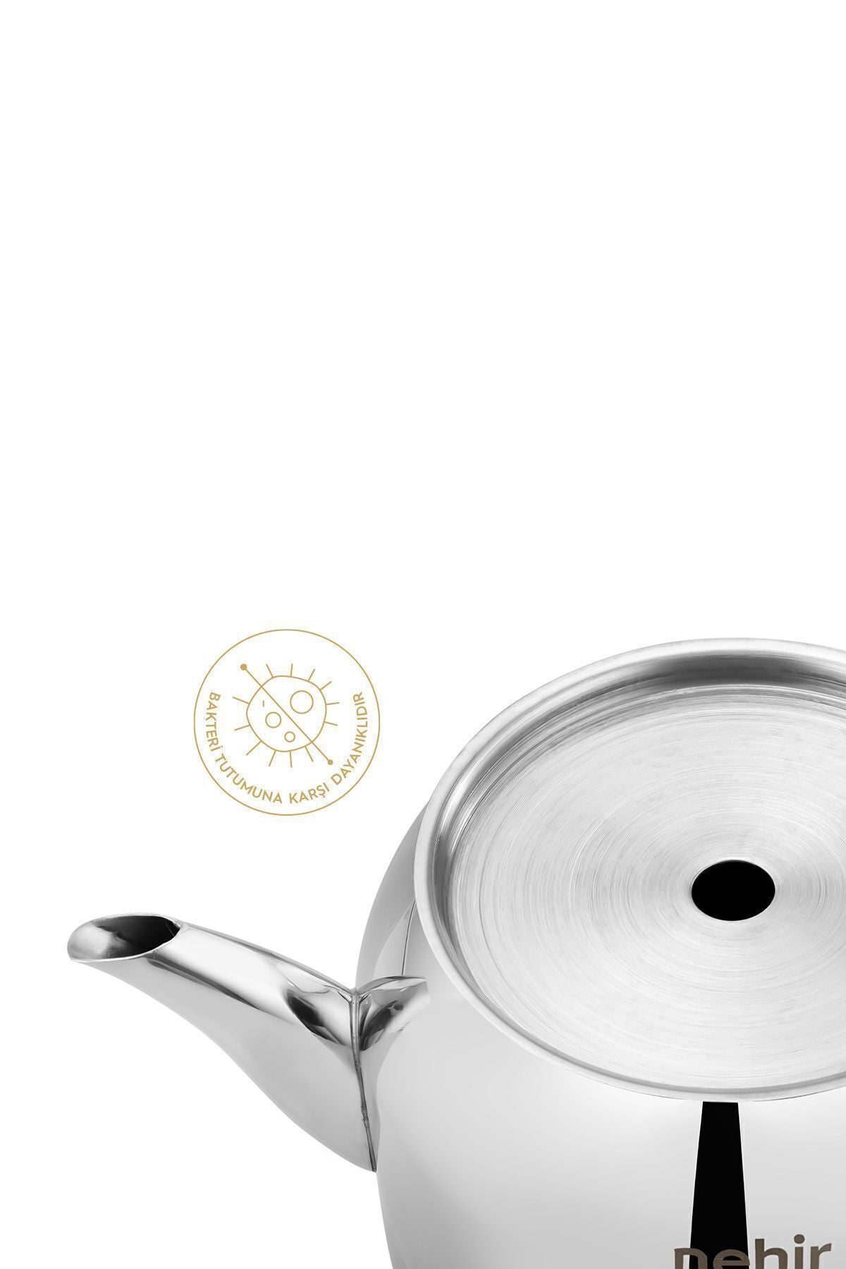 Nehir Lotus Midi Medium Size Stainless Steel 1.0-1.9 Lt. Teapot Set - MALLTURK
