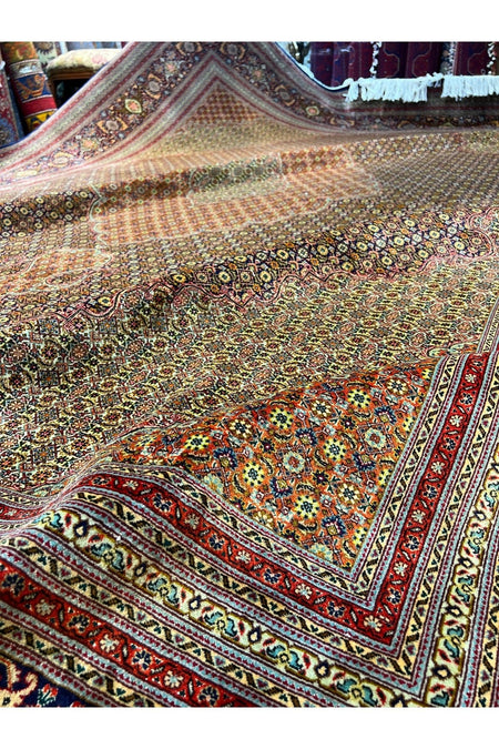 RD RAMAZAN DAG Hand Rug Art Hand-Woven Iranian Mahi Rug Wool Blend Premium Quality Size 400x300 - MALLTURK