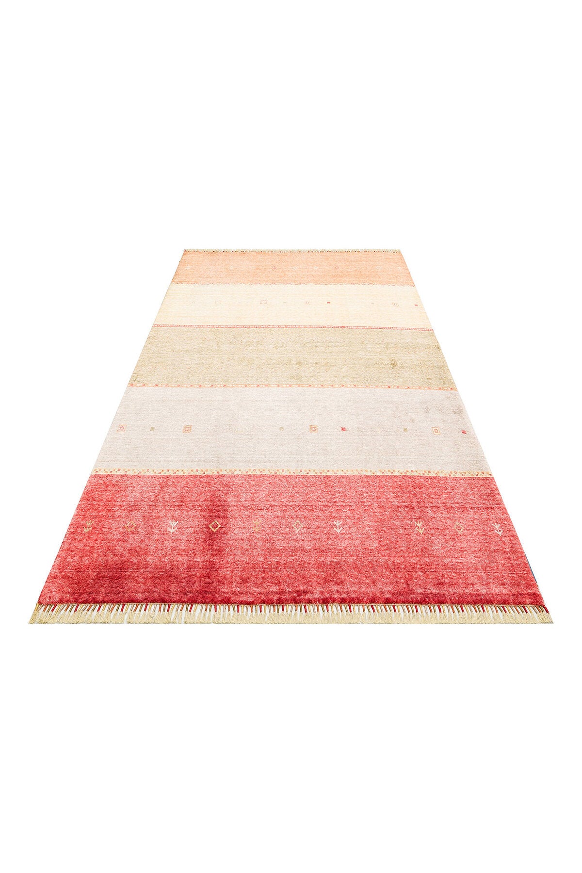 Eko Hali Zara ZR 11 Red Autumn is a special loom rug shaped by the intensive handiwork of women from Usak. - MALLTURK