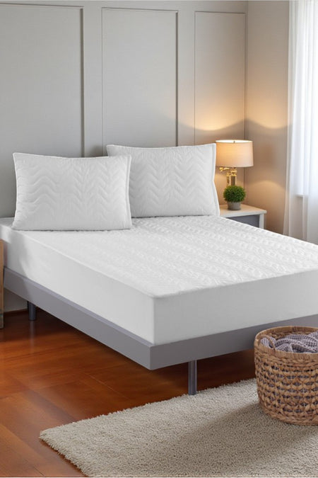 VESSINOHOME Waterproof Cotton Quilted Fitted Mattress Protector - MALLTURK