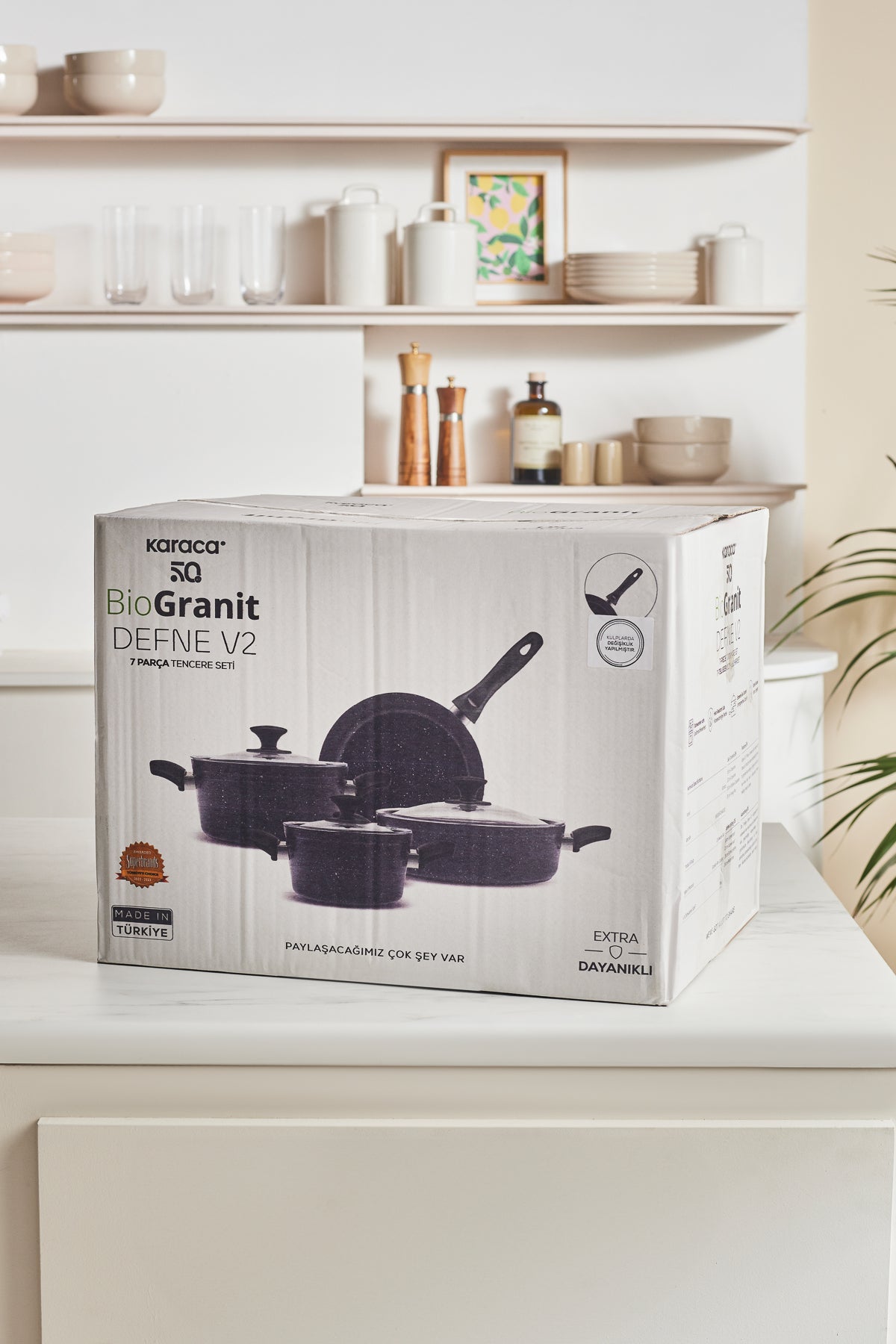 Karaca Defne Biogranit V2 7 Piece Cookware Set - MALLTURK