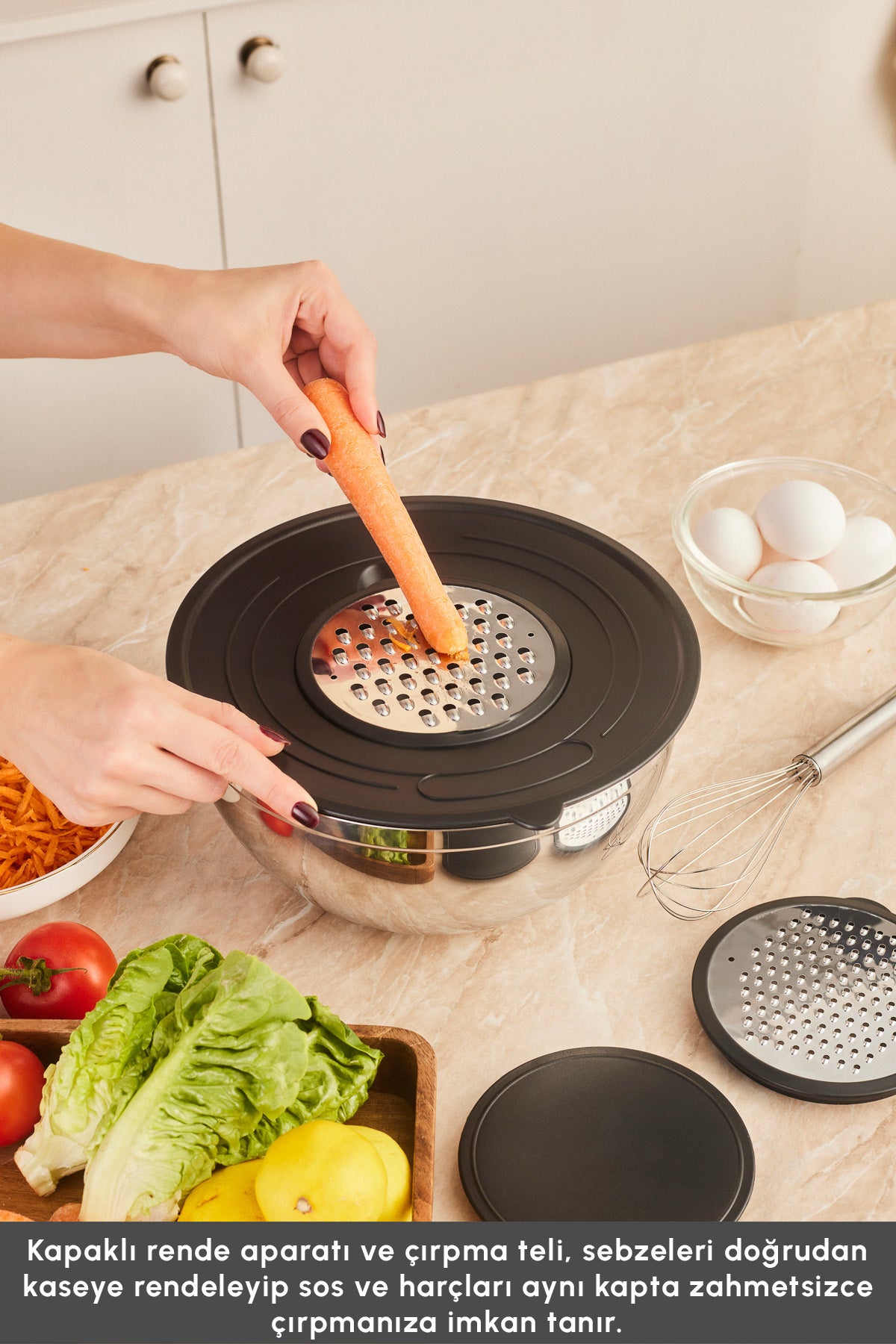 Emsan Karistir Pisir Sakla 18 Piece Karistirma Kabi ve Servis Gerecli Cookware Set