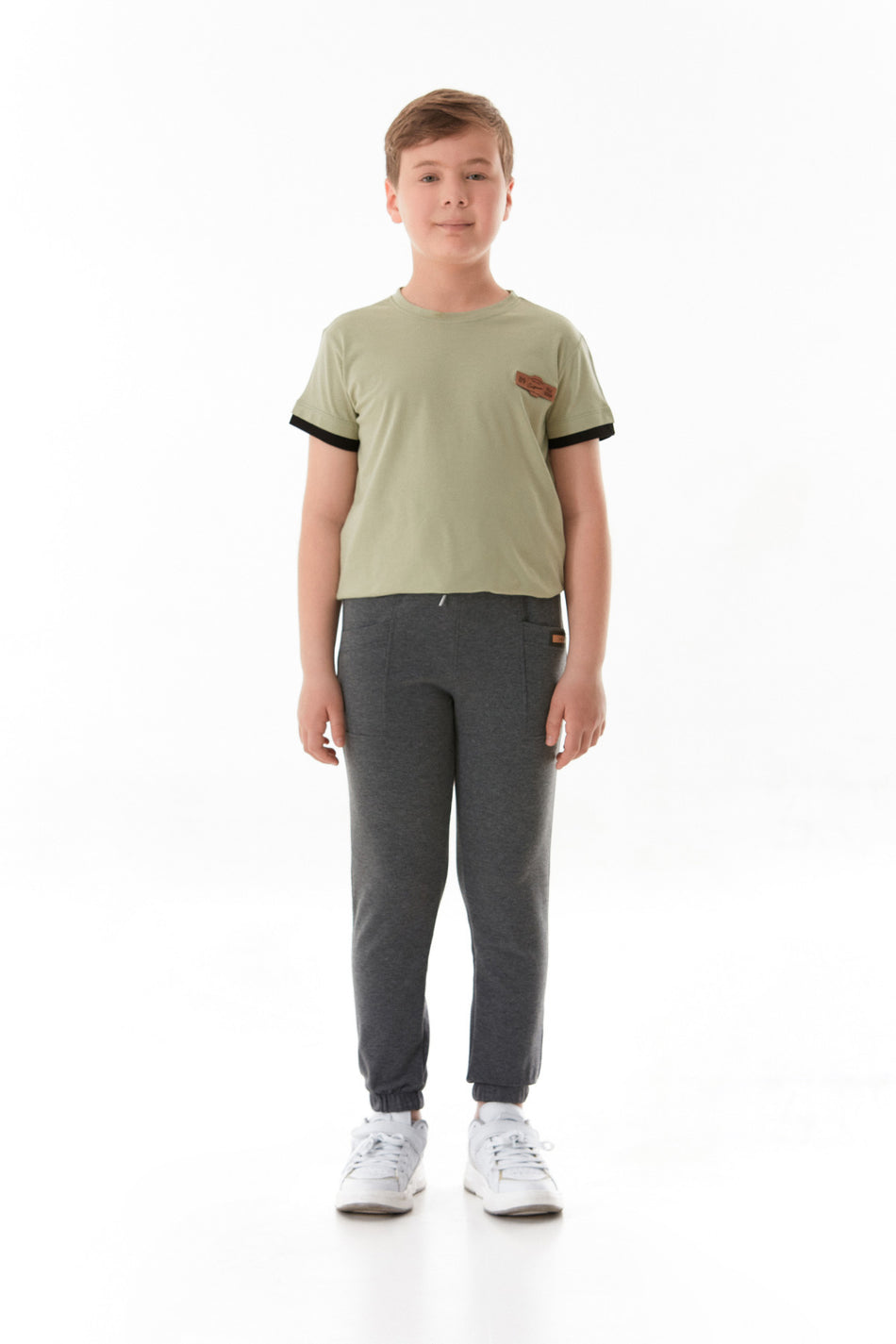 Printed Elastic Waist Jogger Kids Sweatpants