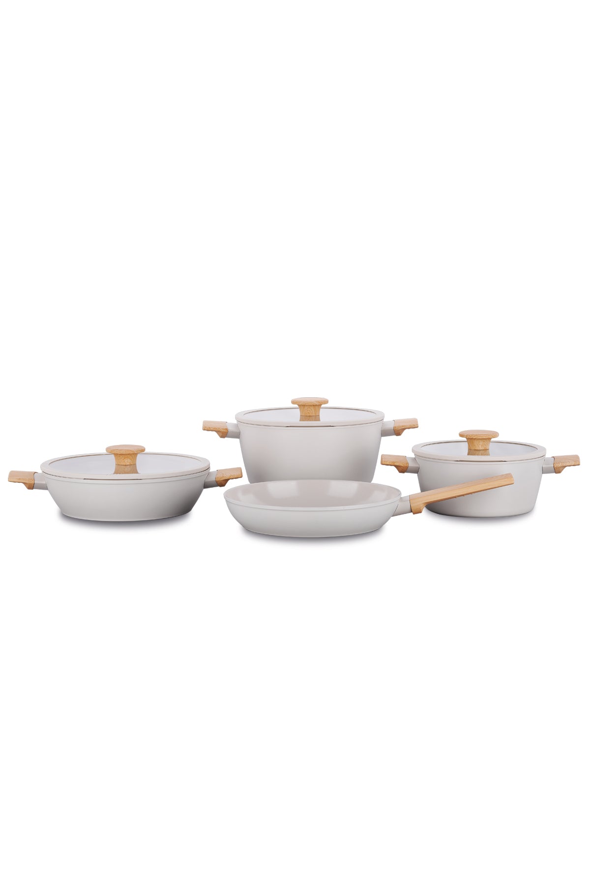 KORKMAZ Seravita 7 Piece Cookware Set