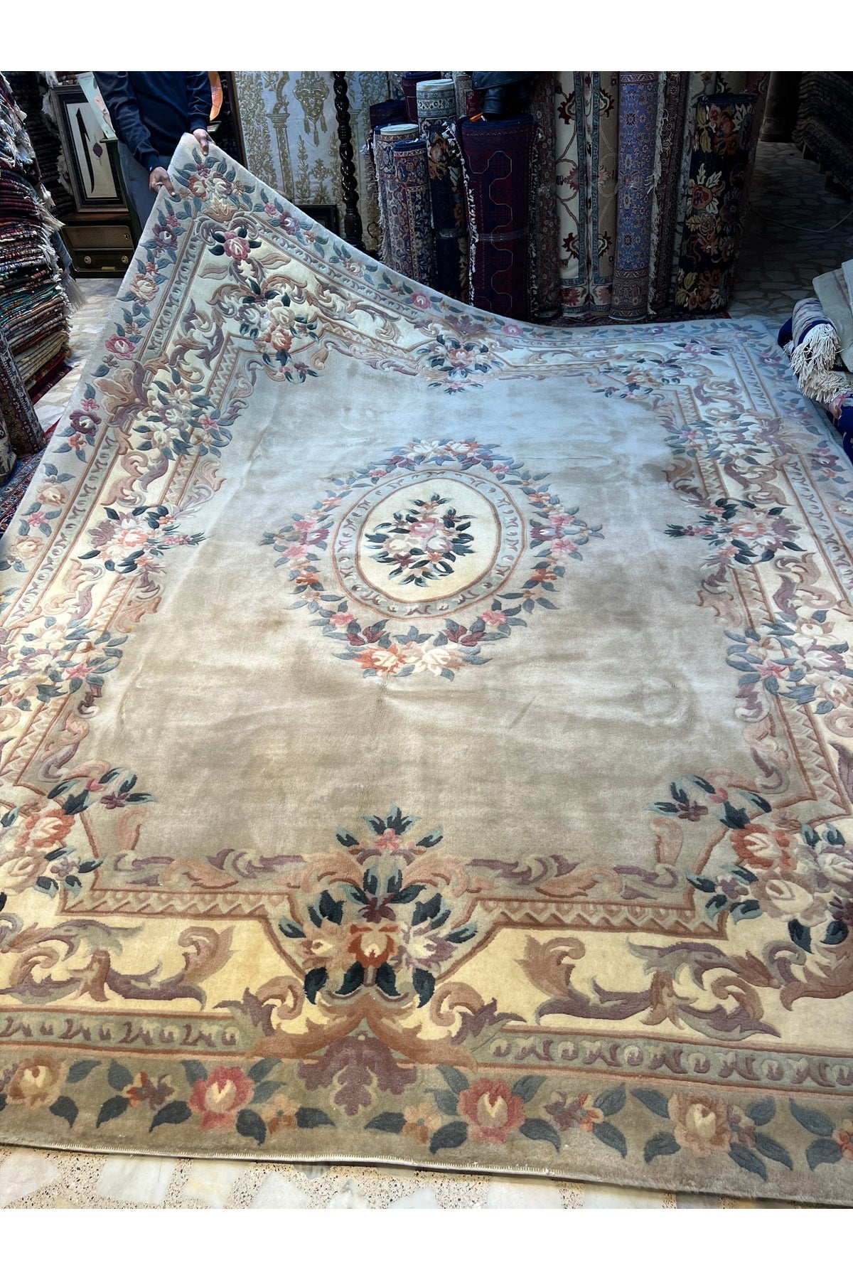 RD RAMAZAN DAG Hand Rug Art Hand-Woven Embossed Chinese Rug Wool Weave 2 El Size 360x273
