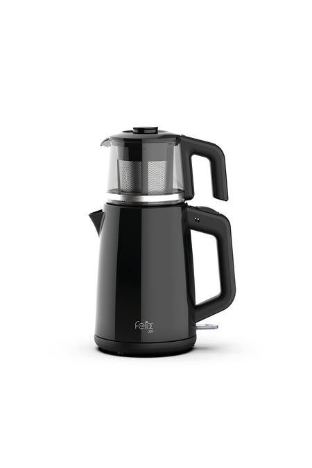 Arzum FL398 Felix Joy Tea Maker, 1 L Glass Teapot, Automatic Shut-off, Black - MALLTURK