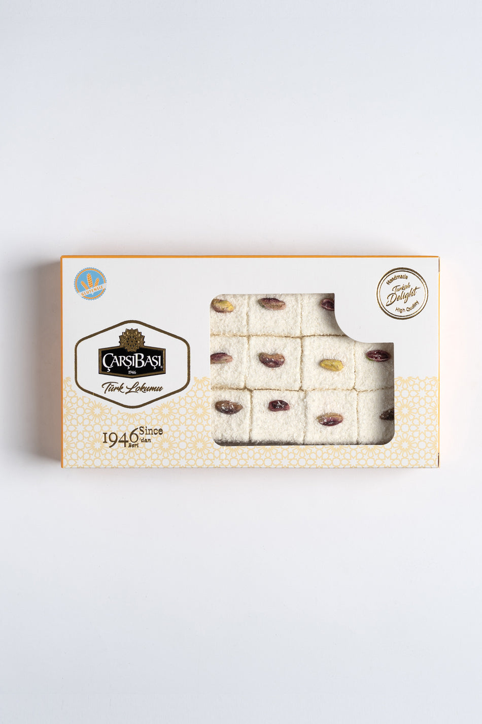 carsibasi Gluten Free Pistachio Sultan Style Turkish Delight 500 g - MALLTURK