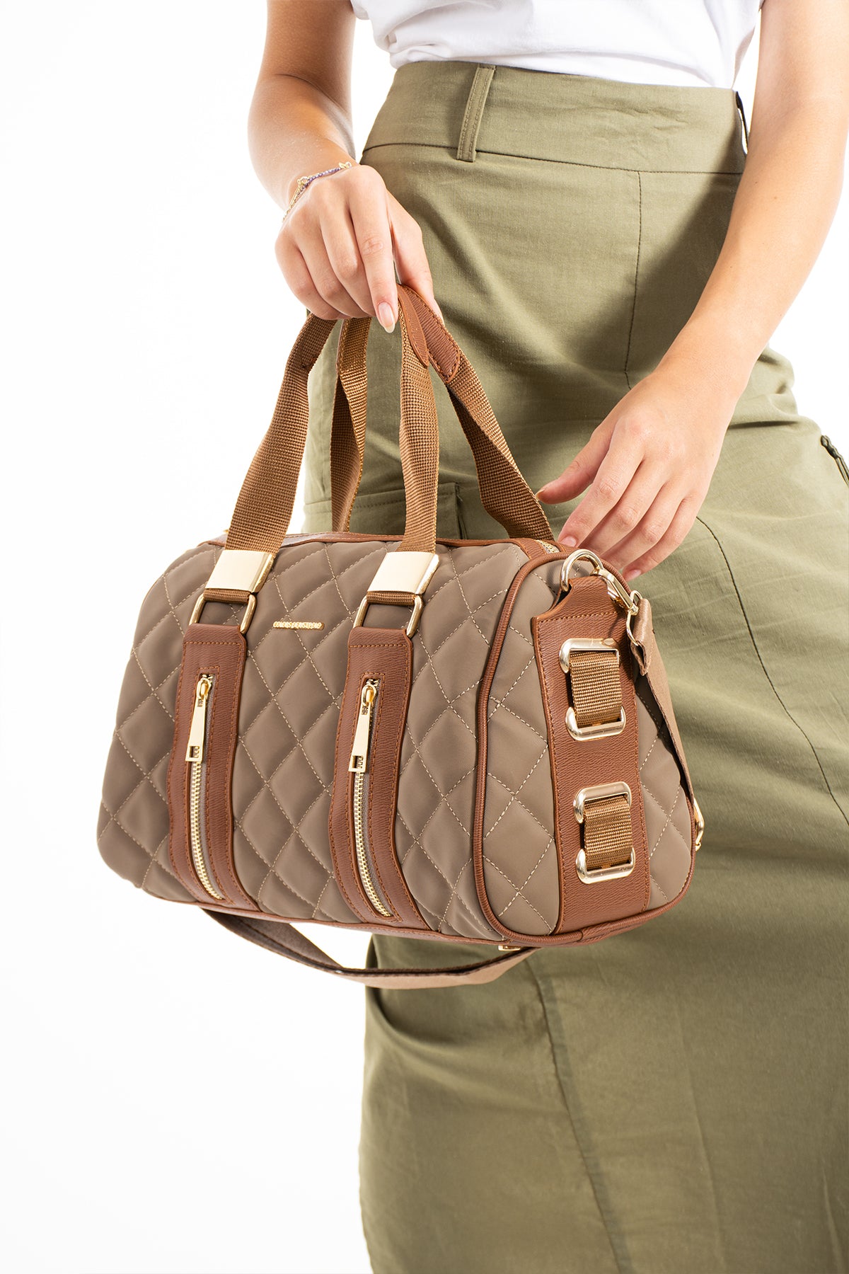 Just Polo Women's Hand and Shoulder Bag New Season 4107 Beige - MALLTURK