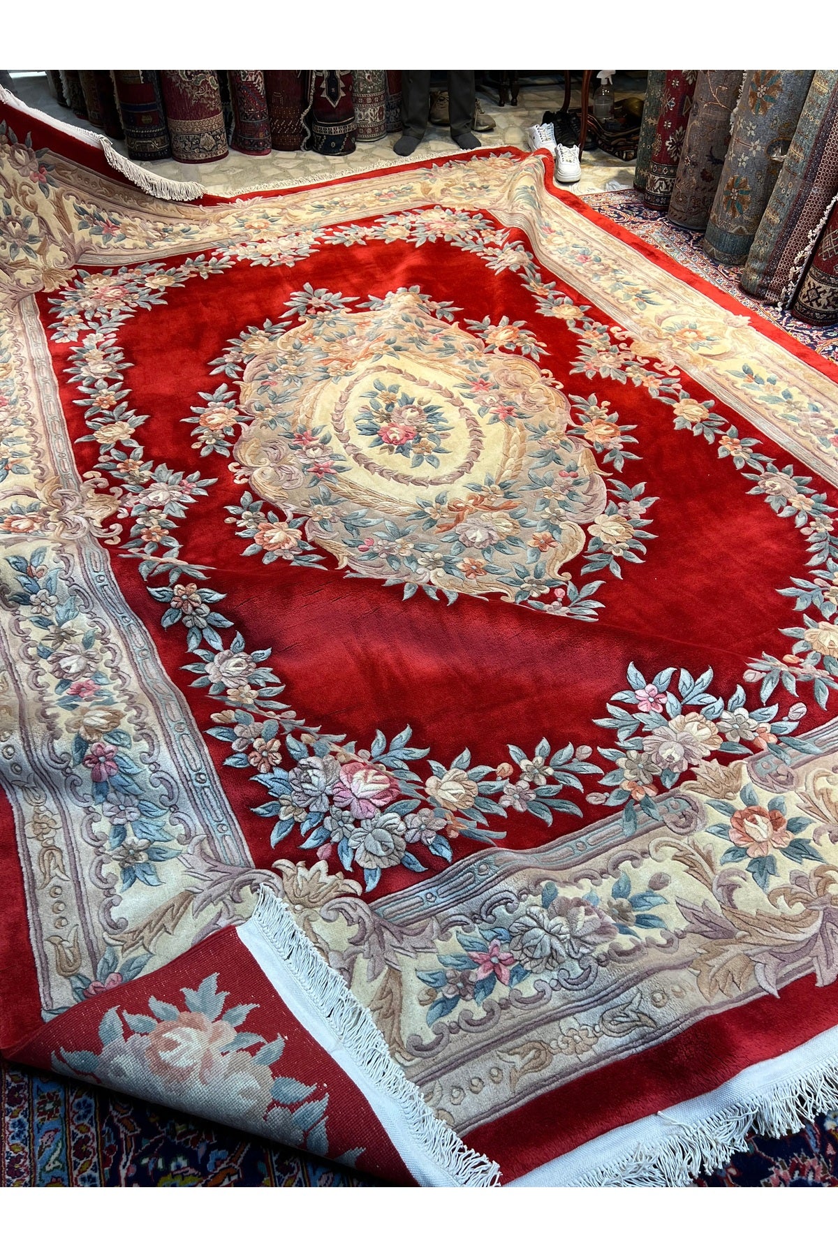 RD RAMAZAN DAG Hand Rug Art Hand-Woven Embossed Chinese Rug Premium Quality Exceptional Bir Urun Size 370x275 - MALLTURK