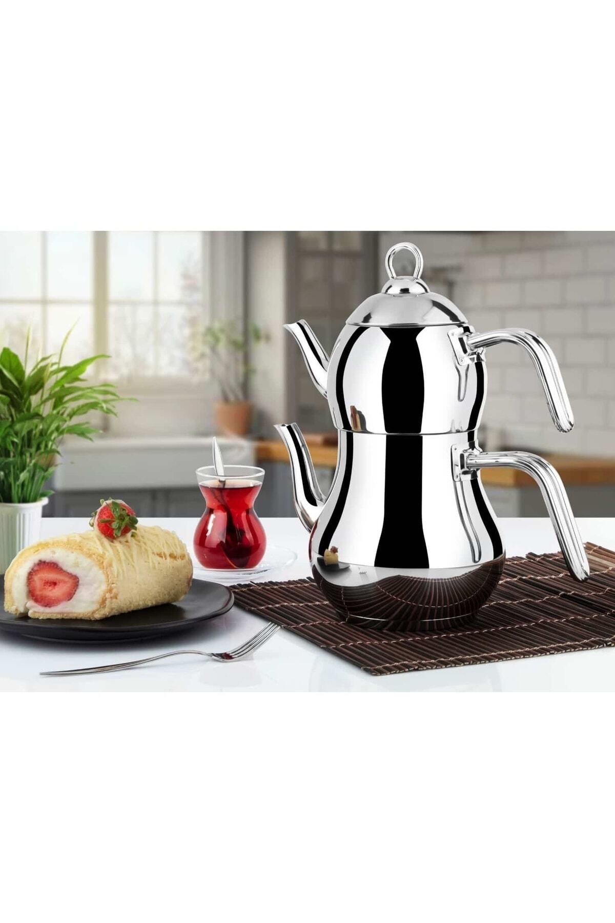 Lines sAHMERAN TEAPOT METAL HANDLE 10 NO MEGA SiZE - MALLTURK
