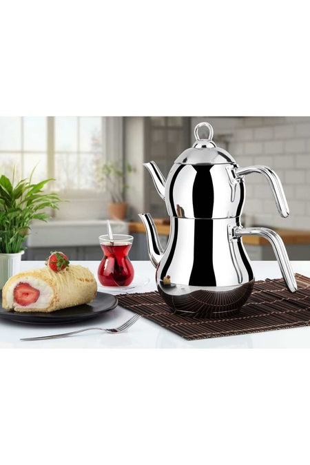 Lines sAHMERAN TEAPOT METAL HANDLE 10 NO MEGA SiZE - MALLTURK