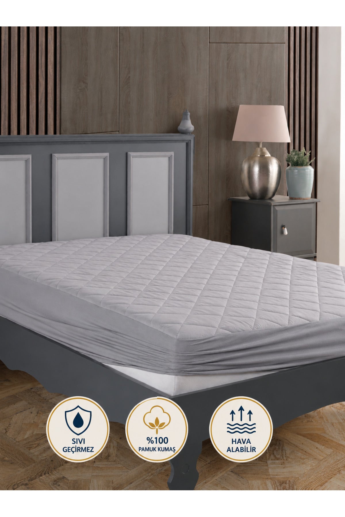 sevilya Waterproof Cotton Quilted Mattress Protector - MALLTURK