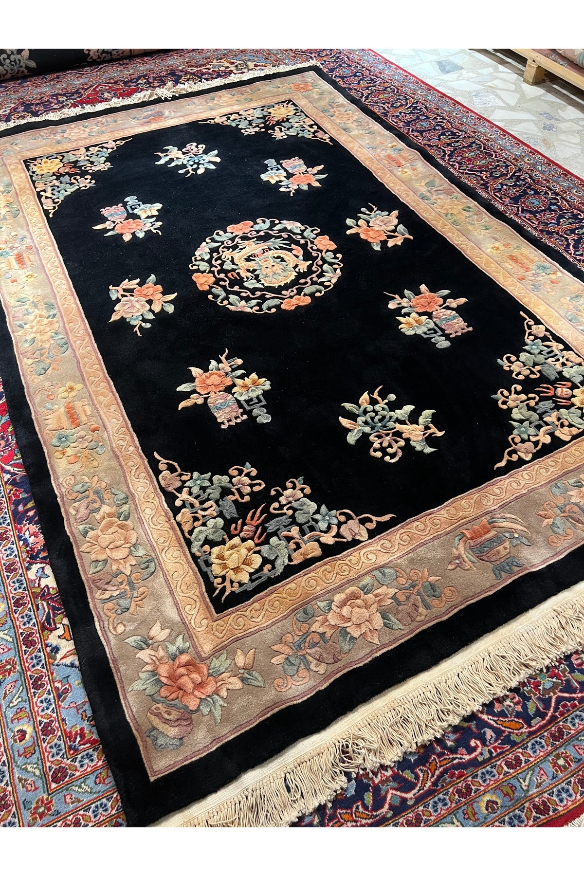 RD RAMAZAN DAG Hand Rug Art Hand-Woven Embossed Chinese Rug 275x183 - MALLTURK