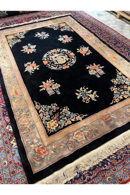RD RAMAZAN DAG Hand Rug Art Hand-Woven Embossed Chinese Rug 275x183 - MALLTURK