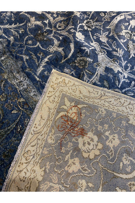 RD RAMAZAN DAG Hand Rug Art Hand-Woven Fine Rug Silk Weave Tughra Kumkapi Pattern 3.13x2.20 - MALLTURK