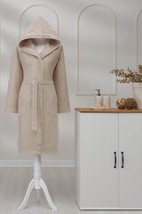 Ozdilek Grave Waffle Hooded Bathrobe - MALLTURK