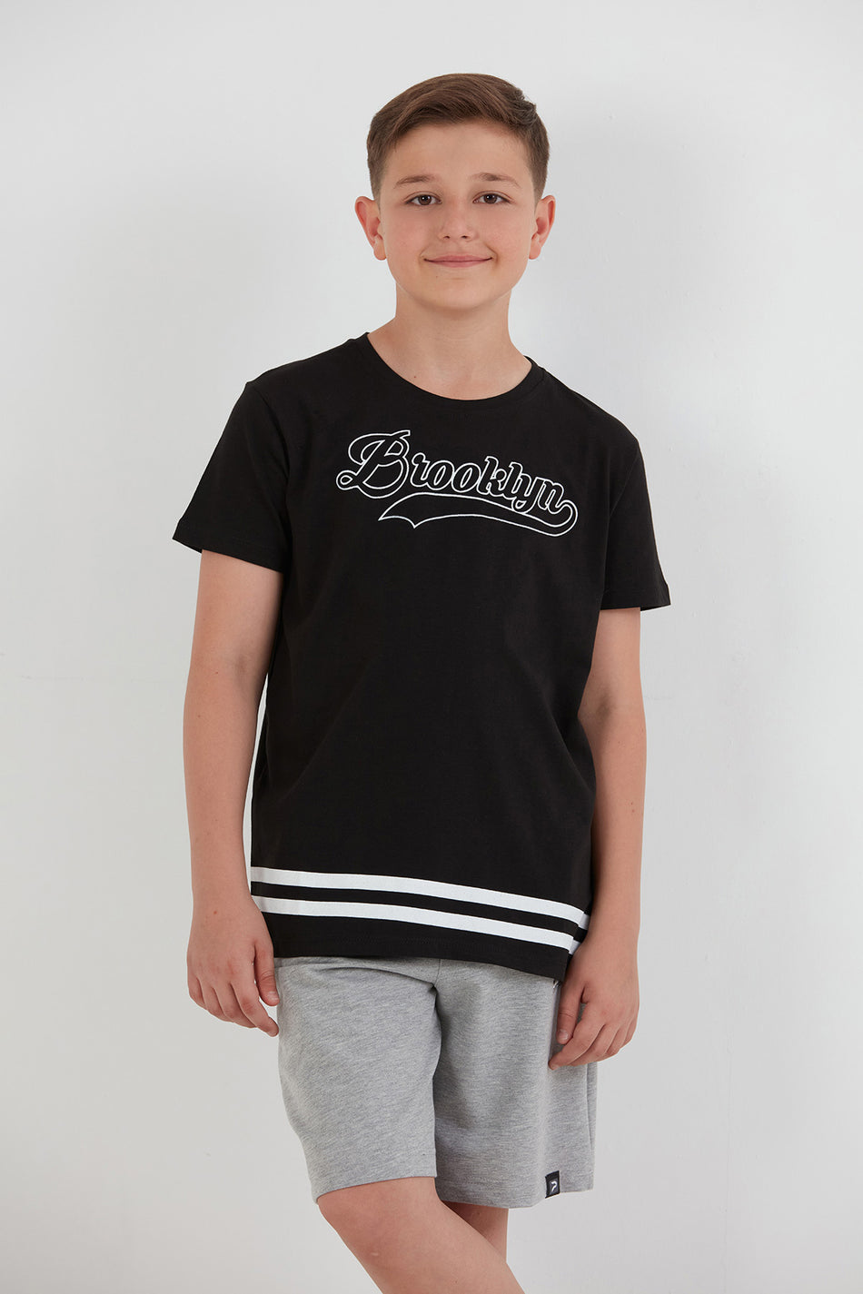 100% Cotton Brooklyn Printed Boy's T-Shirt