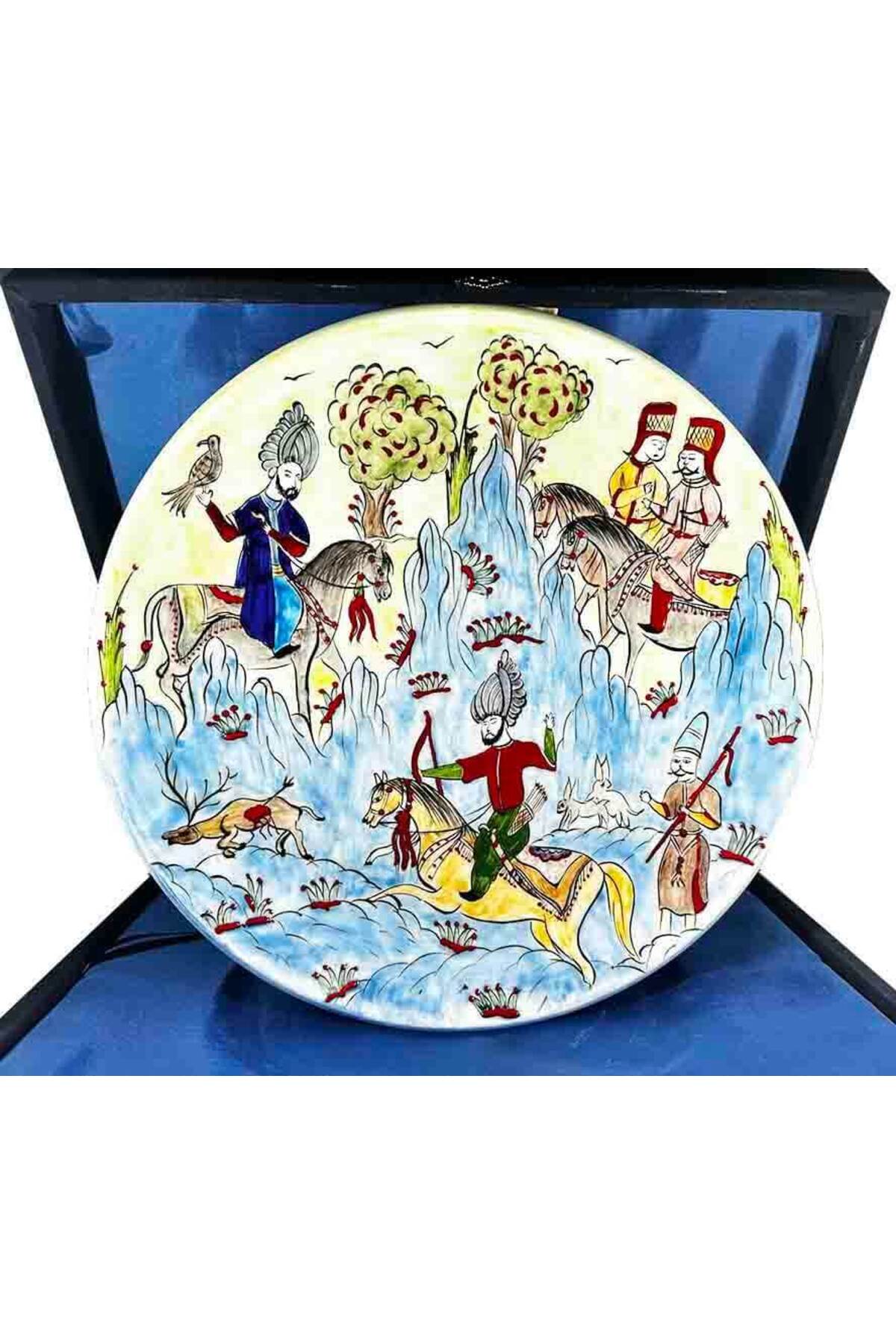Cini Evi Minyatur Iznik Tile Plate - MALLTURK