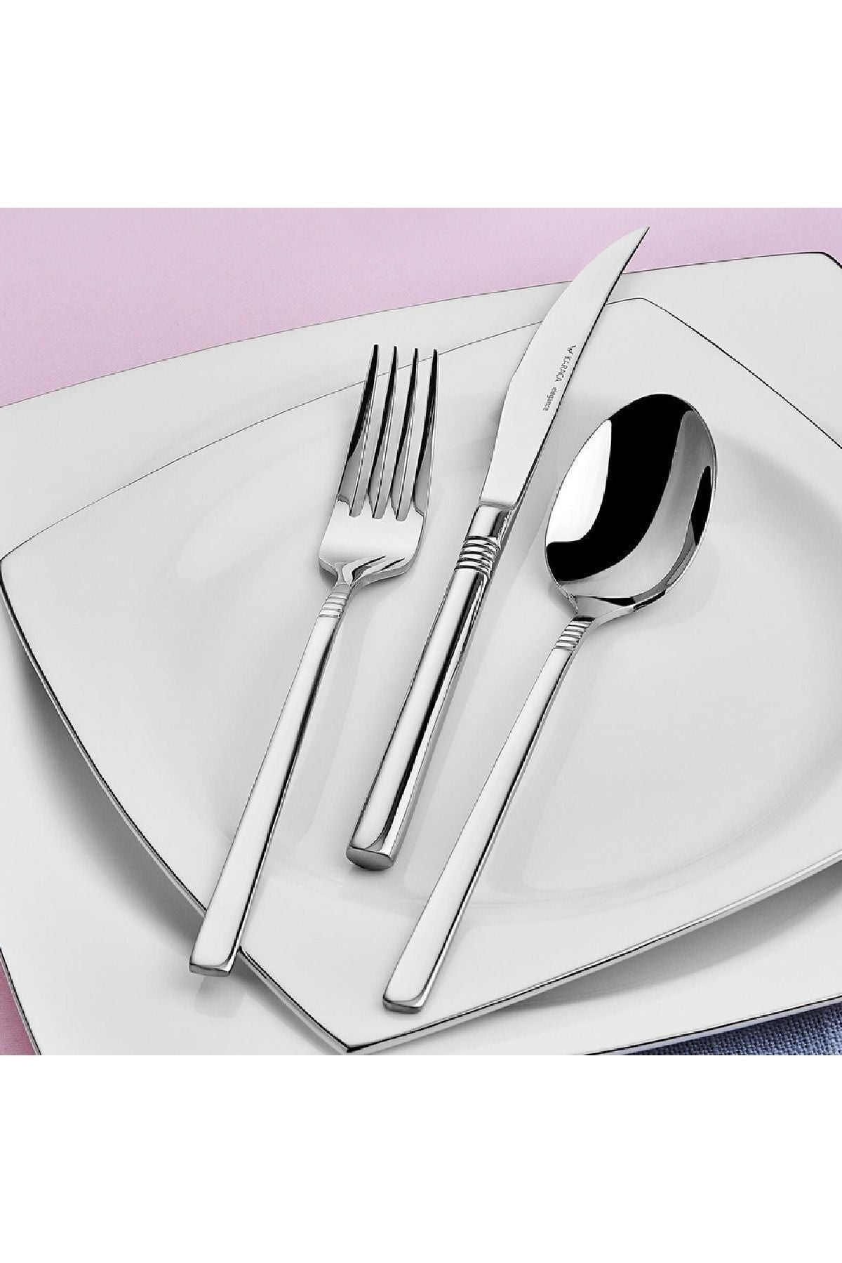 Karaca 84 Piece elegance nil Flatware Set - MALLTURK