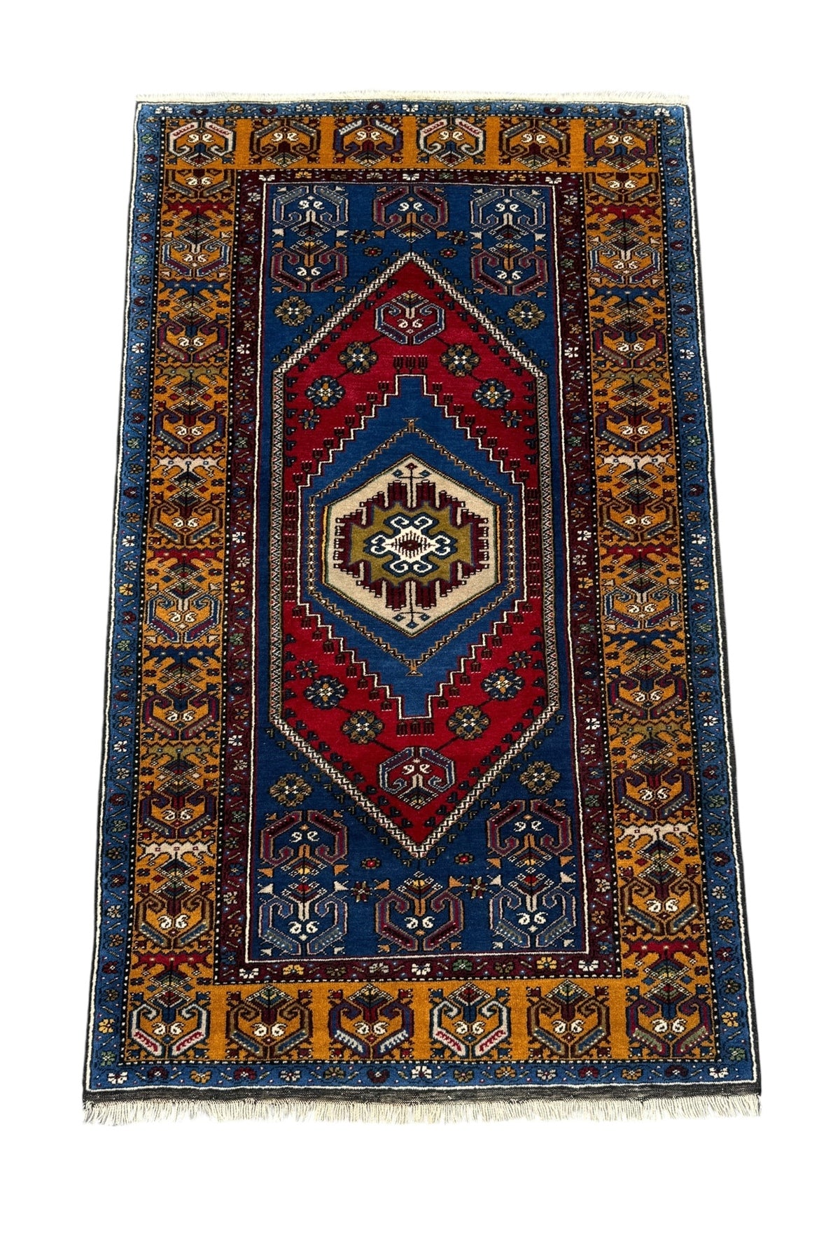 BURAK Rug Hand-Woven New Yahyali Rug 120x210 Natural Dye %100 Wool Rug