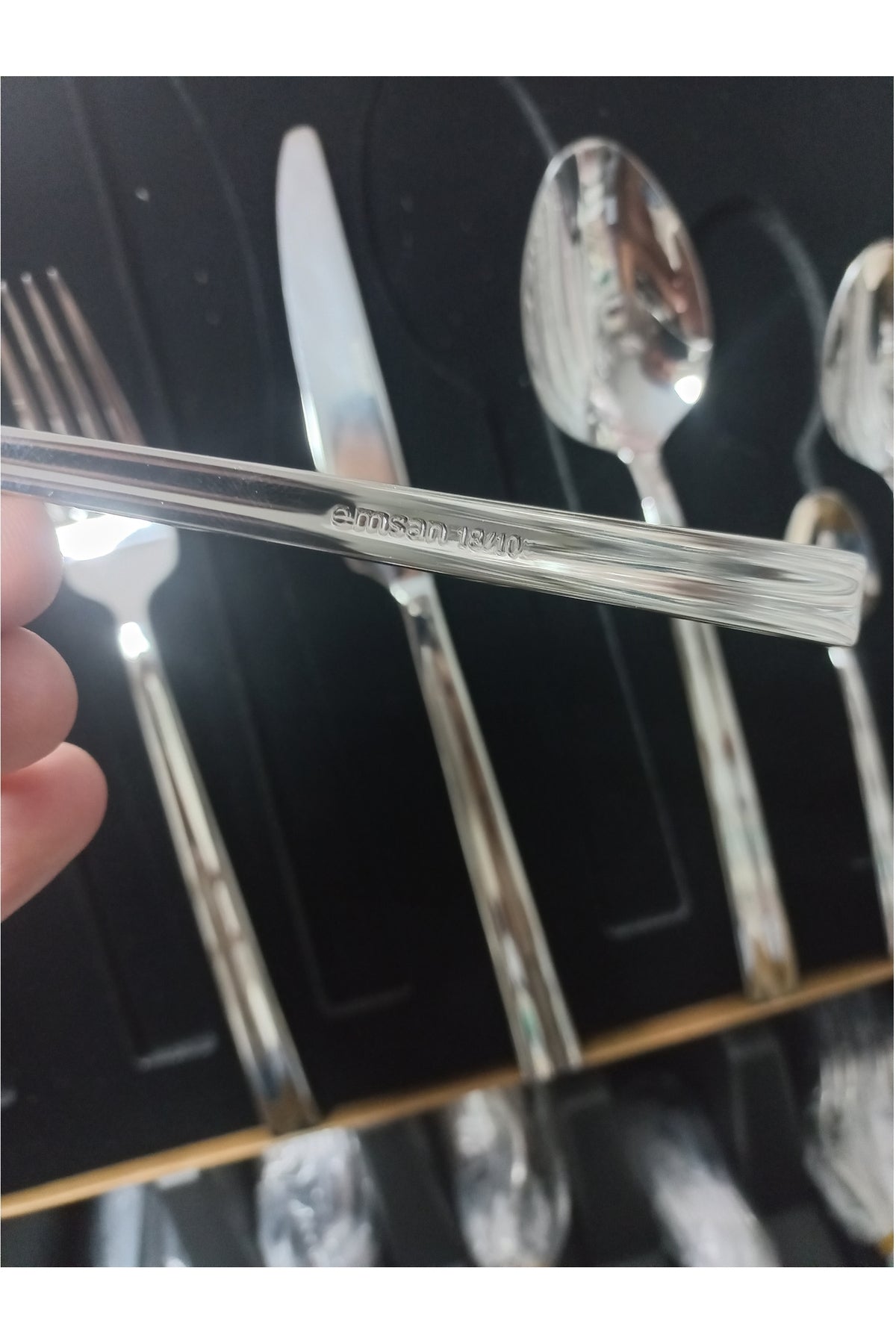Emsan cinar 72 Piece 12 Place Setting Flatware Set - MALLTURK