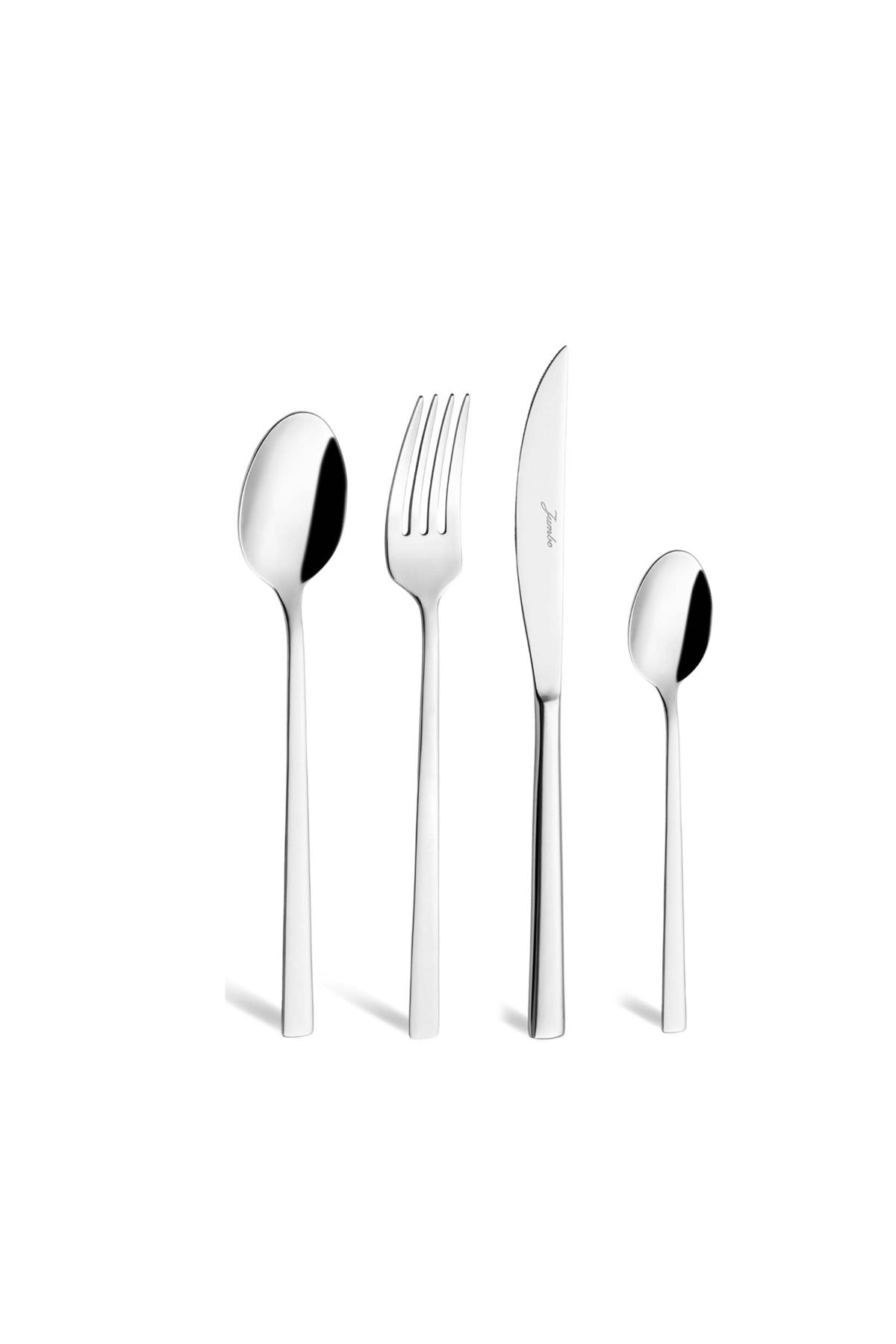 Jumbo 2403 24 Piece 6 Place Setting tatli Flatware Set - MALLTURK