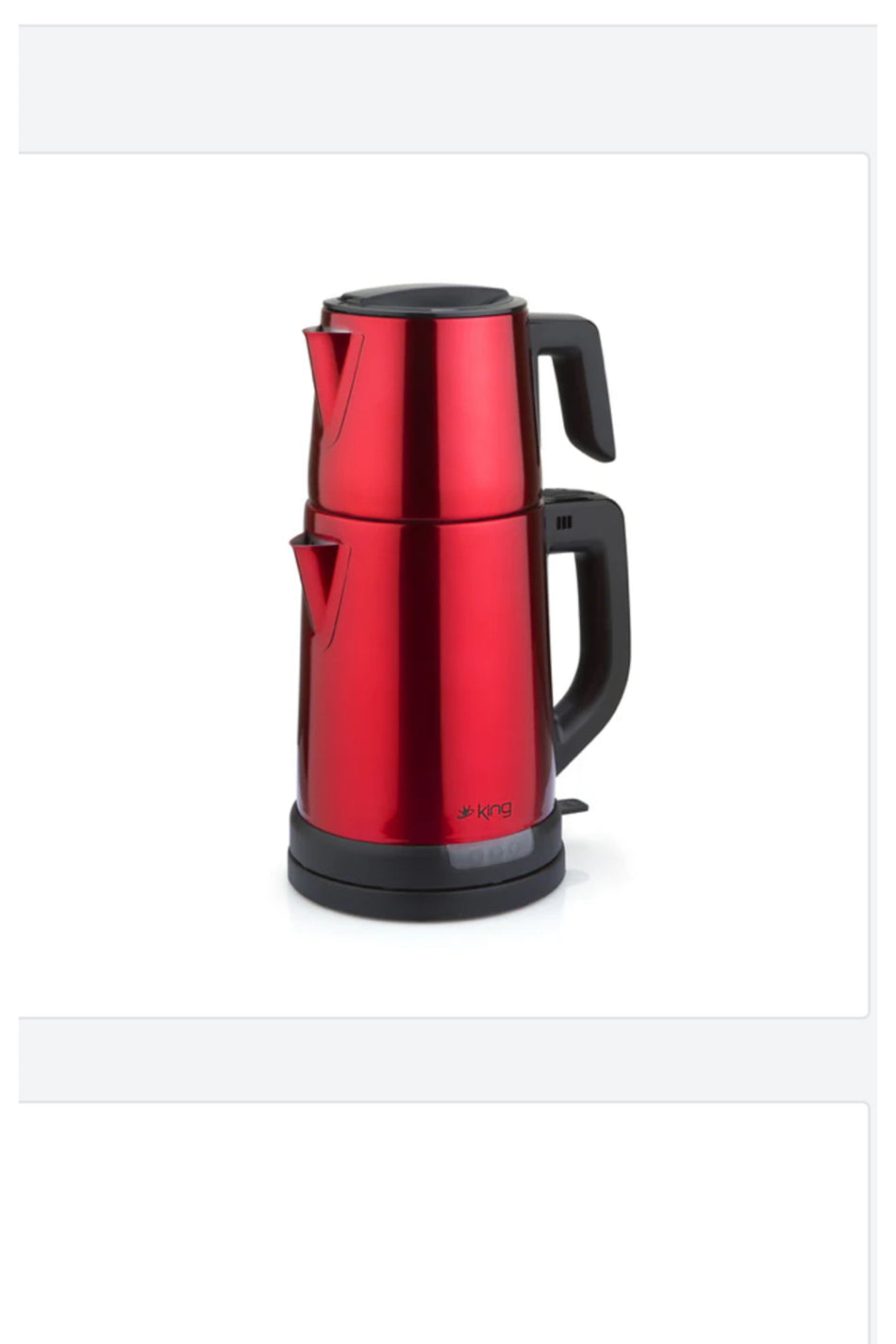 King Kcm331 Tea Pro Stainless Steel Tea Maker, Red - MALLTURK