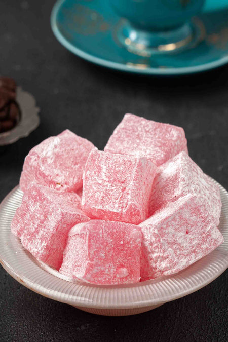 Husrevzade Rose Flavored Turkish Delight 600 g - MALLTURK